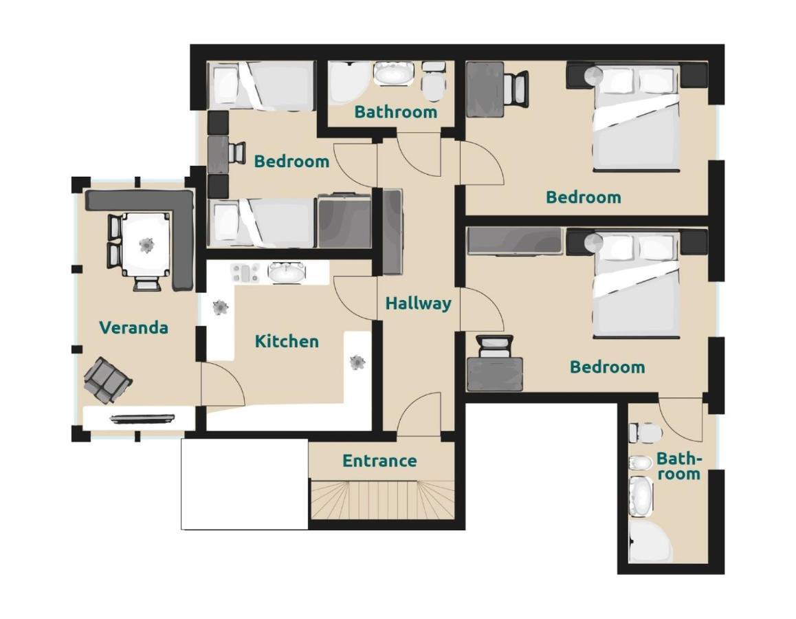 Villa Alpina Apartments Santa Cristina Val Gardena 외부 사진